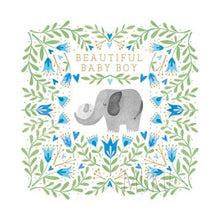 Load image into Gallery viewer, BABY CARD - Beautiful Baby Boy Elephant - CARD