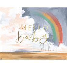 Load image into Gallery viewer, BABY CARD - HELLO BABY RAINBOW - CARD