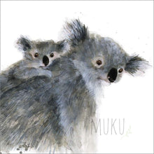 Load image into Gallery viewer, BABY CARD - MUM AND BABY KOALA - CARD