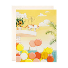 Load image into Gallery viewer, CARD OTHER - CAT ON BALCONY BLANK CARD - CARD