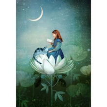 Load image into Gallery viewer, CARD OTHER - Girl & Cat Reading - CARD