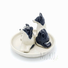 Load image into Gallery viewer, CERAMIC SALT & PEPPER BORDER COLLIE - Kitchen