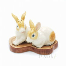 Load image into Gallery viewer, CERAMIC SALT & PEPPER BROWN RABBIT - Kitchen