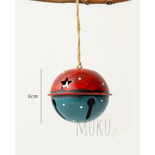 Christmas Nordic Hanging Bell Red Green - xmas