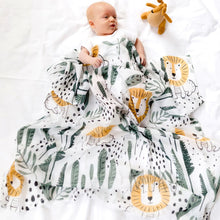 Load image into Gallery viewer, Cotton Muslin Wrap LION - Baby &amp; Toddler
