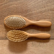 Load image into Gallery viewer, Hair Brush With Wood Pins Cushion - Health & Beauty