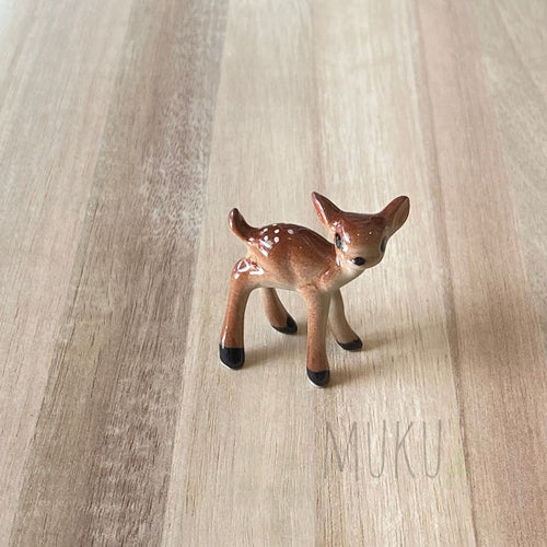 Handmade Ceramic Animal - Deer Baby 3.5 x 4 x 2cm - Decor