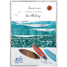 Load image into Gallery viewer, HAPPY BIRTHDAY CARD - SURFING - CARD