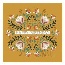 Load image into Gallery viewer, HAPPY BIRTHDAY CARD - FLOWER MANDALA BIRTHDAY - CARD