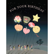 Load image into Gallery viewer, HAPPY BIRTHDAY CARD - LANTERN MOON BIRTHDAY - CARD
