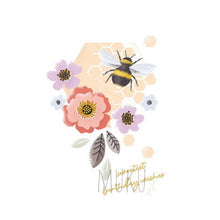 Load image into Gallery viewer, HAPPY BIRTHDAY CARD - SWEETEST BEE BIRTHDAY WISHES - CARD