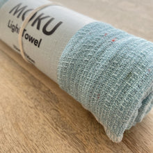 Load image into Gallery viewer, KONTEX MOKU CLOTH HAND TOWEL - AQUA - JAPAN PRODUCTS
