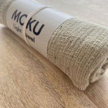 Load image into Gallery viewer, KONTEX MOKU CLOTH HAND TOWEL - KHAKI - JAPAN PRODUCTS