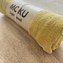 Load image into Gallery viewer, KONTEX MOKU CLOTH HAND TOWEL - LEMON - JAPAN PRODUCTS