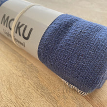 Load image into Gallery viewer, KONTEX MOKU CLOTH HAND TOWEL - NAVY - JAPAN PRODUCTS