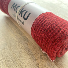 Load image into Gallery viewer, KONTEX MOKU CLOTH HAND TOWEL - RED - JAPAN PRODUCTS