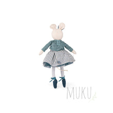 Load image into Gallery viewer, Moulin Roty Ecole de Danse Mouse Doll Charlotte - soft toy