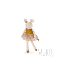 Load image into Gallery viewer, Moulin Roty Ecole de Danse Mouse Doll Gold - soft toy