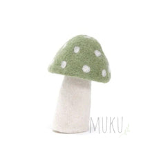 Load image into Gallery viewer, MUSKHANE FELT MUSHROOM DOTTY - TENDER GREEN / S - FELT ITEM