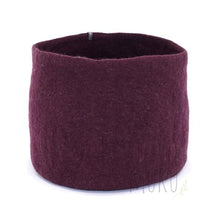 Load image into Gallery viewer, MUSKHANE FELT STORAGE X-LARGE - AUBERGINE - FELT ITEM