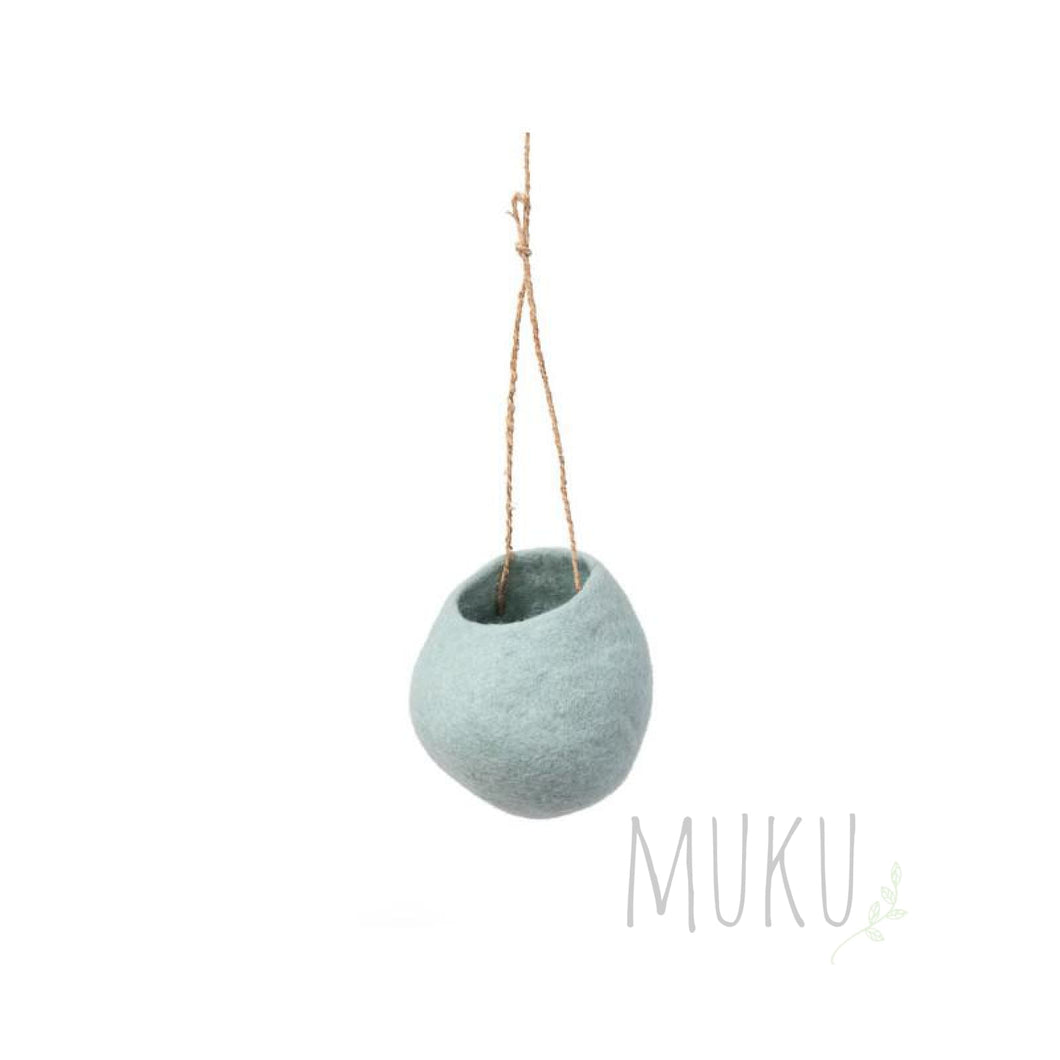 MUSKHANE Hanging Nest Bowl - Jade - FELT ITEM