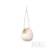 Load image into Gallery viewer, MUSKHANE Hanging Nest Bowl - Natural - FELT ITEM
