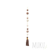 Load image into Gallery viewer, MUSKHANE PEARLS & POMPOM HANGING - FELT ITEM