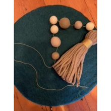Load image into Gallery viewer, MUSKHANE PEARLS & POMPOM HANGING - FELT ITEM