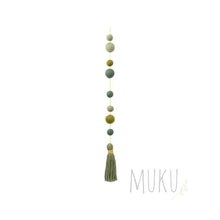 Load image into Gallery viewer, MUSKHANE PEARLS & POMPOM HANGING - FELT ITEM