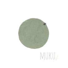 Load image into Gallery viewer, MUSKHANE PLACE MAT SMALL - TENDER GREEN - FELT ITEM