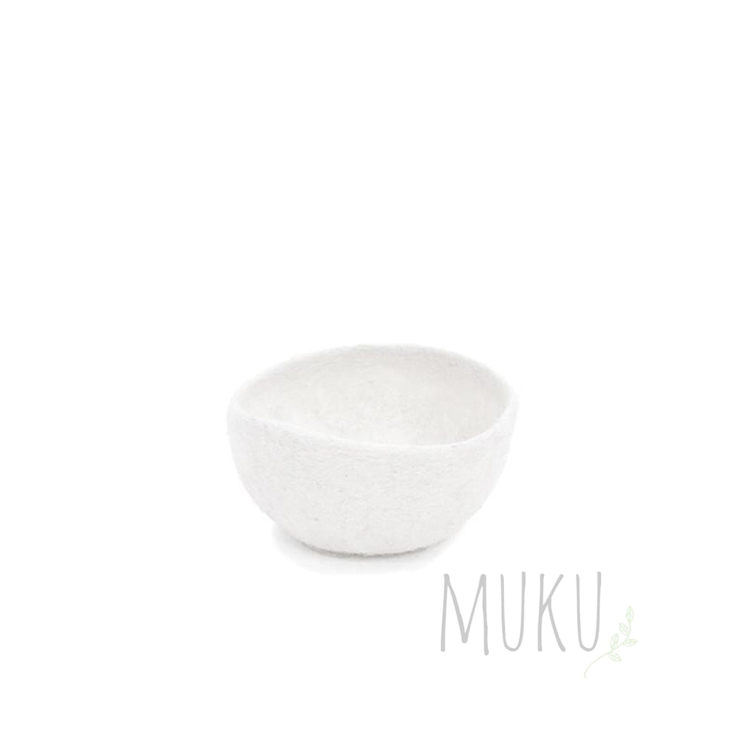 MUSKHANE Plain Bowl - Small / NATURAL - FELT ITEM