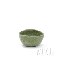 Load image into Gallery viewer, MUSKHANE Plain Bowl - Small / TENDER GREEN - FELT ITEM

