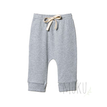 Load image into Gallery viewer, NATURE BABY Drawstring pants - GREY MARL / 000(0-3 months) - baby apparel