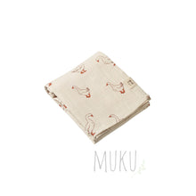 Load image into Gallery viewer, NATURE BABY MUSLIN WRAP - GOOSEY - baby apparel