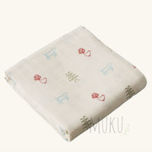 Load image into Gallery viewer, NATURE BABY MUSLIN WRAP - NATURE BABY PRINT - baby apparel