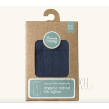 Load image into Gallery viewer, Nature Baby Organic Cotton Rib Tights - baby apparel