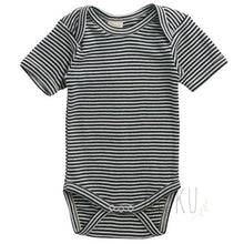Load image into Gallery viewer, Nature Baby Short Sleeve Bodysuit STRIPE - Navy Stripe / 0-3m - Baby & Toddler
