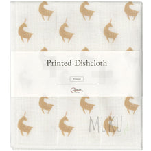Load image into Gallery viewer, NAWRAP DISH CLOTH PRINTED(ANIMAL OTHERS) - N-04 DEER - JAPAN PRODUCTS
