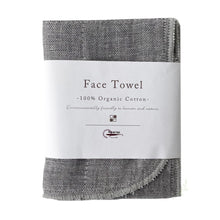 Load image into Gallery viewer, NAWRAP ORGANIC COTTON BINCHOTAN FACE WASHER - GREY - JAPAN PRODUCTS
