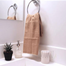 Load image into Gallery viewer, ORGANIC COTTON HAND TOWEL PERSIMON - physical
