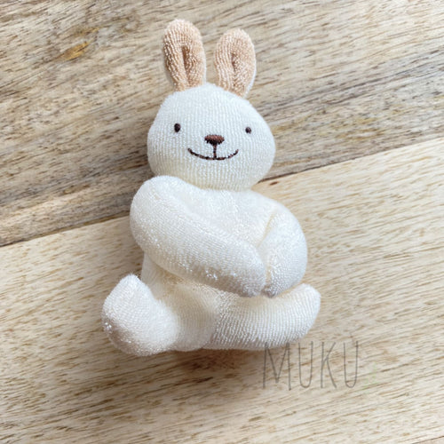 Organic Cotton Hug Rattle - Bunny - soft toy