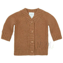 Load image into Gallery viewer, Toshi Andy Cardigan - Walnut / 000 (0-3m) baby apparel
