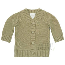 Load image into Gallery viewer, Toshi Andy Cardigan - Olive / 000 (0-3m) baby apparel