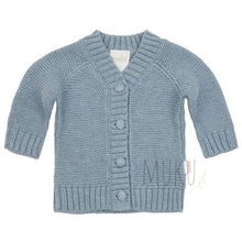 Load image into Gallery viewer, Toshi Andy Cardigan - Storm dusty blue / 000 (0-3m) baby apparel