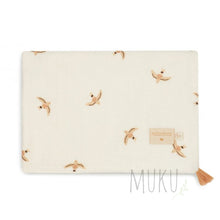 Load image into Gallery viewer, Treasure Summer Blanket Nude Haiku Birds Natural - baby apparel