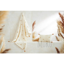 Load image into Gallery viewer, Treasure Summer Blanket Nude Haiku Birds Natural - baby apparel