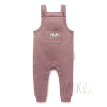 Load image into Gallery viewer, Aster & Oak Berry Rose Embroidered Overalls - Baby & Toddler
