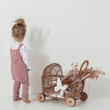 Load image into Gallery viewer, Aster & Oak Berry Rose Embroidered Overalls - Baby & Toddler