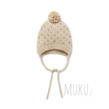 Load image into Gallery viewer, Aster & Oak Oatmeal Knit Bonnet - Baby & Toddler