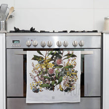 Load image into Gallery viewer, Australian Native Flower Tea Towel THREE FOR HONEY - TEA TOWEL

